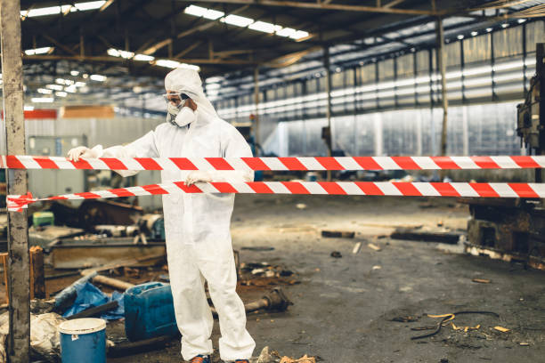 Professional Infectious Disease Decontamination technician working in Fruitport, MI